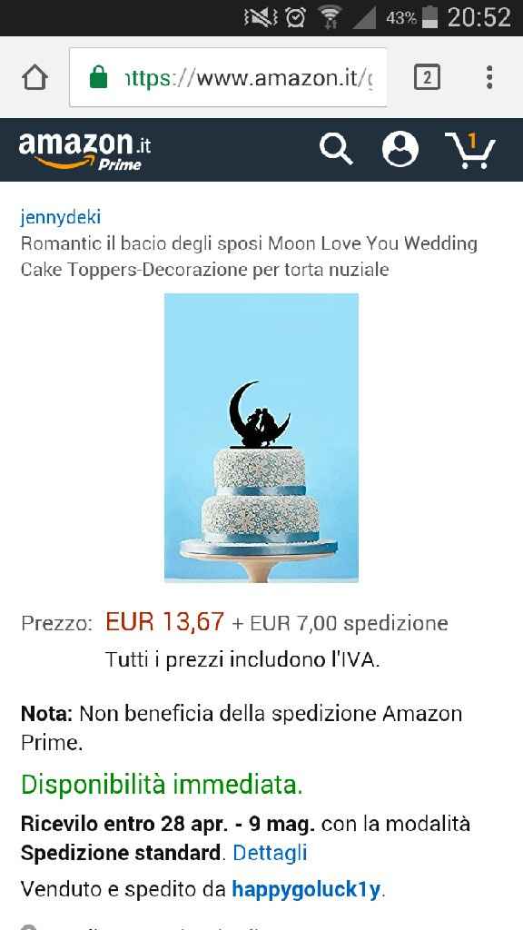 Aiuto cake topper - 2