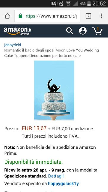 Aiuto cake topper - 2