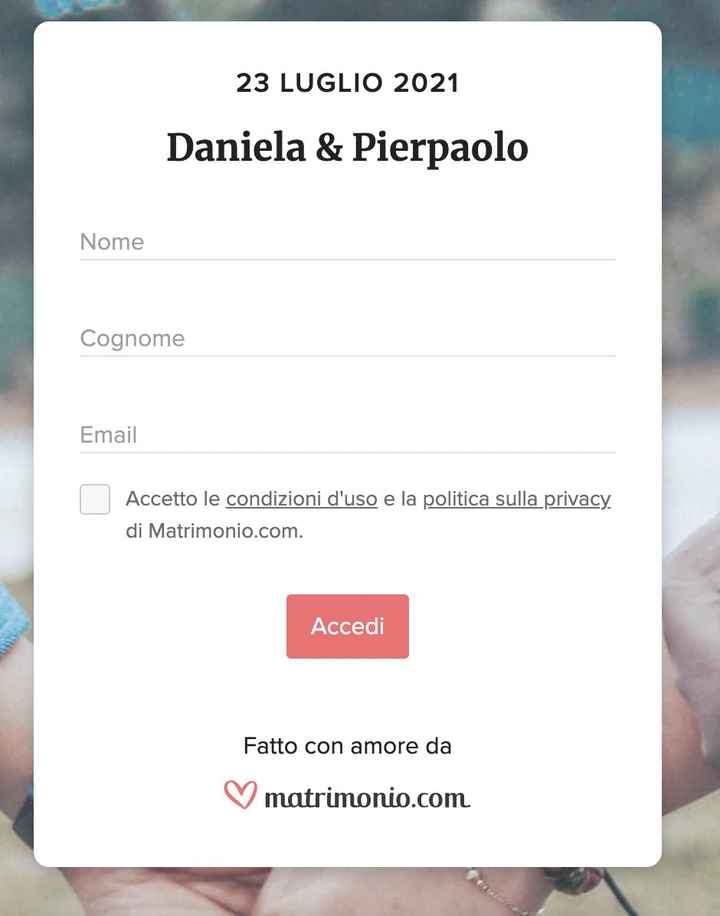 Wedding Site - Raccontateci la vostra storia - 1