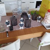 -15 giorniiiii ❤❤❤  inziamo preparare vasi saranno riempiti di sabbia bianca e con le piccole candel