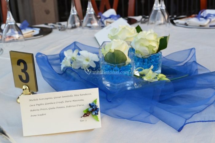 Allestimento sala in Blu - 9