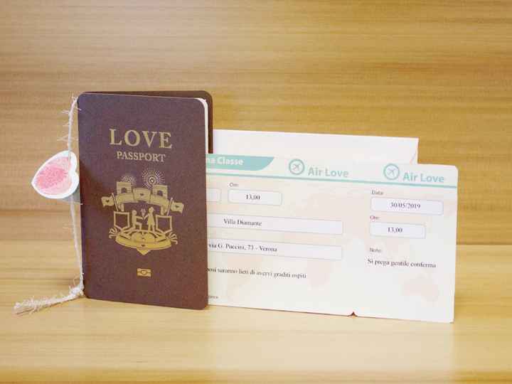 Partecipazione di matrimonio tema viaggio - 12