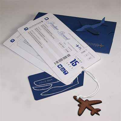 Partecipazione di matrimonio tema viaggio - 15