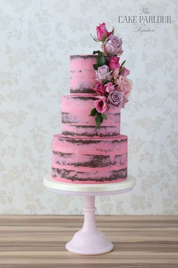 Ruby Chocolate Wedding Cake 💕🎂 - 7