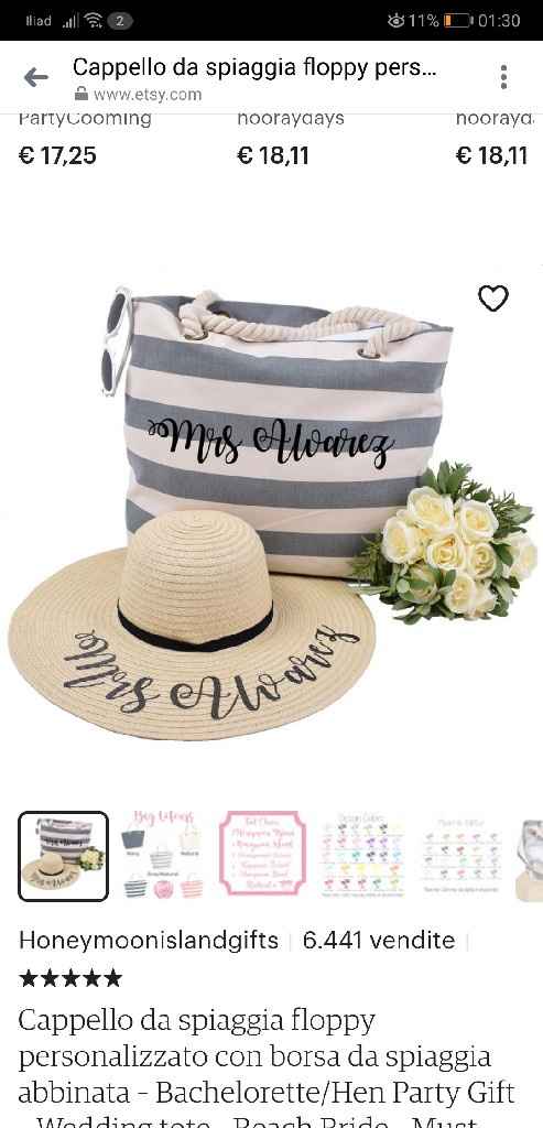 Cappello "just Married" per Luna di Miele - 1