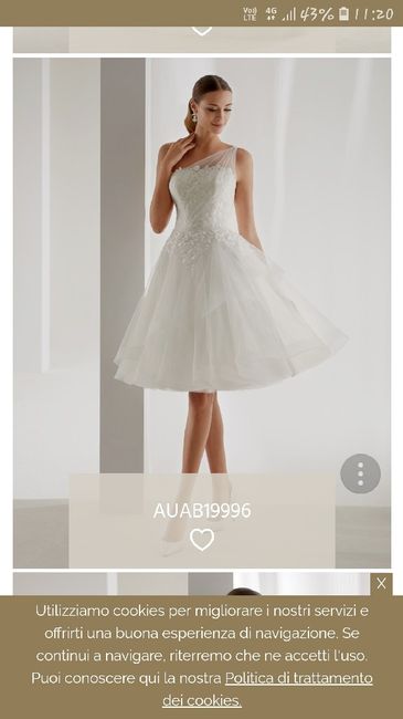 Matrimonio in abito corto 1