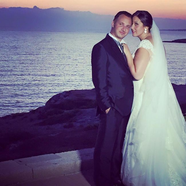 al mare con il tramonto