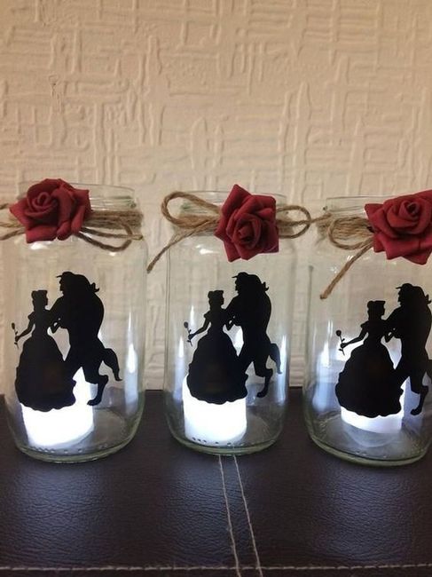 Segnatavoli "la Bella e la Bestia". 3