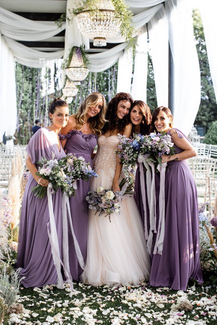 Vestiti damigella color lavanda 💜 4