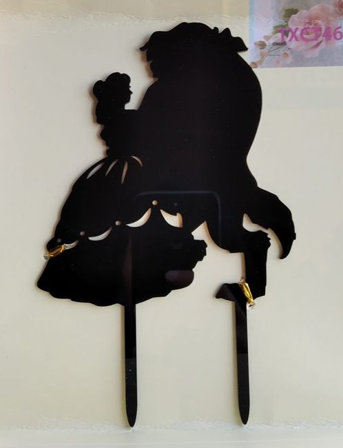 Cake topper scritta: proporzioni e dimensioni - 1