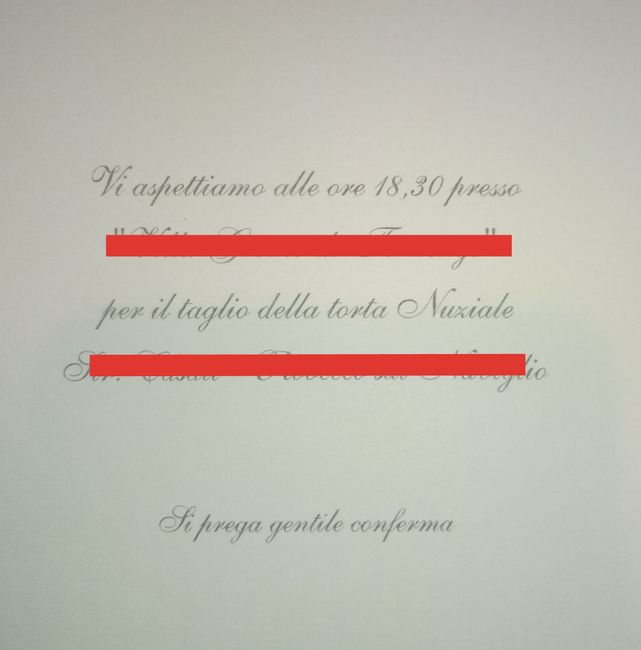 Inviti taglio della torta - 2