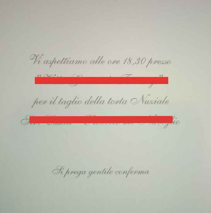 Inviti taglio della torta - 2