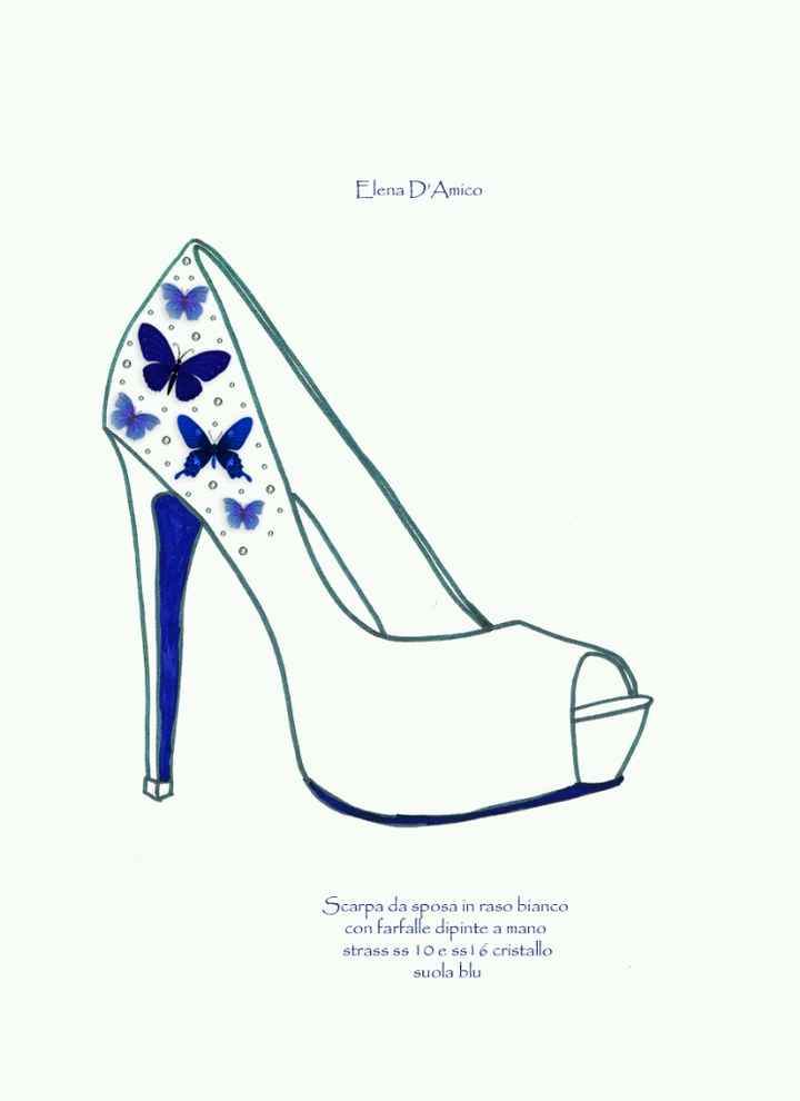 Scarpe blu da sposa - 1