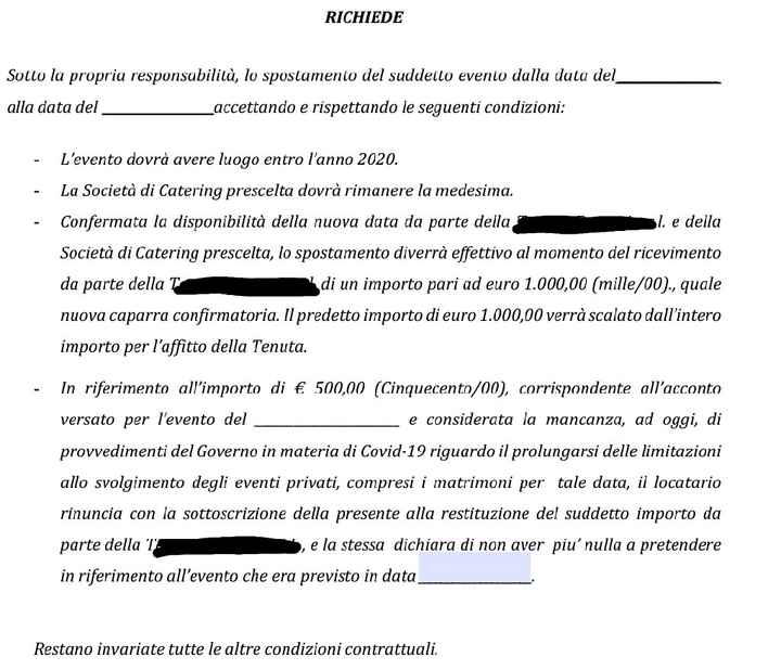 Help!! Rinvio nozze...location ci mette in crisi!! - 2