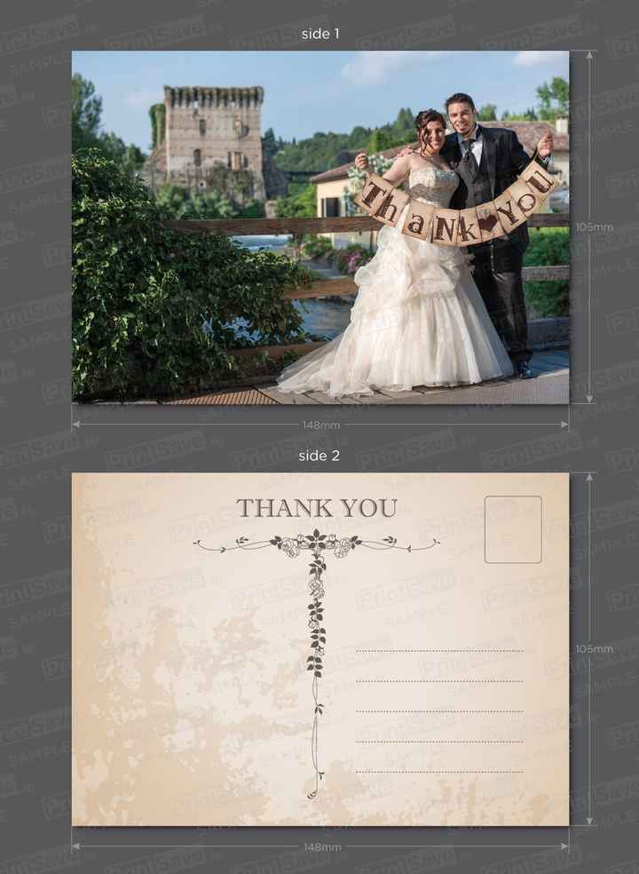 Cartolina ringraziamento