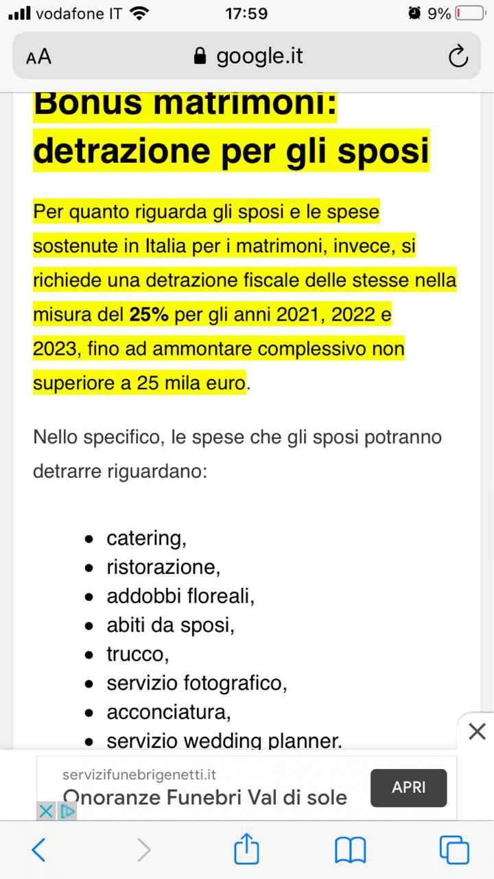 Bonus matrimonio - decreto sostegni bis (art. 1bis) - 1