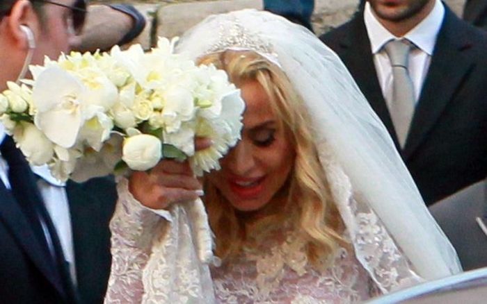 Valeria marini primissimo scatto abito sposa - 1