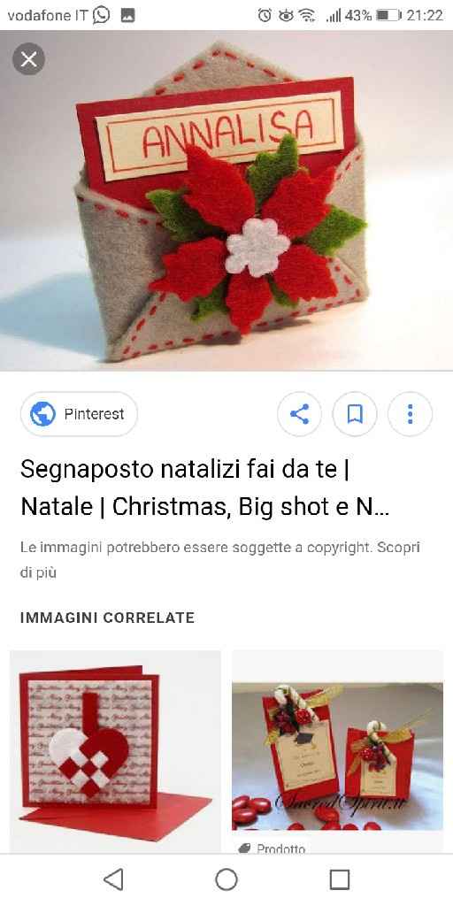 Segnaposti tema Natale - 2