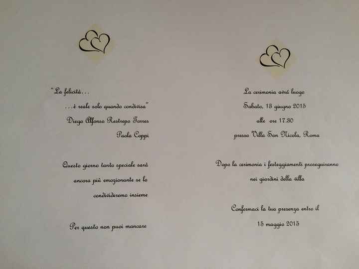 Savethedate, partecipazioni, inviti al ricevimento, quale scegliete se.. - 1