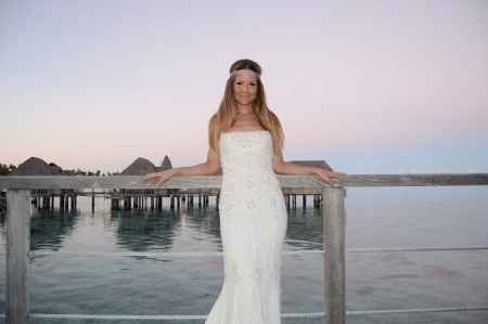 Abito da sposa in viaggio di nozze