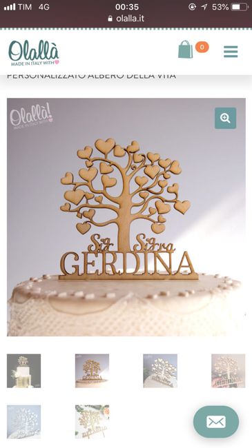Guest book e cake topper albero della vita - 1