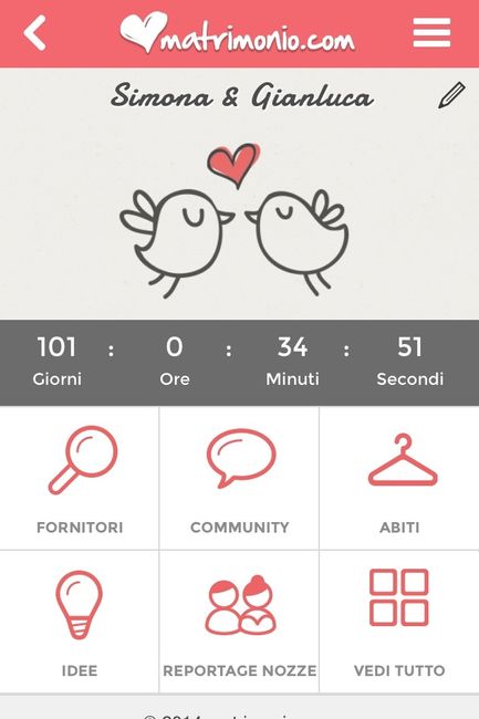 Quanto manca alle vostre nozze? - 1