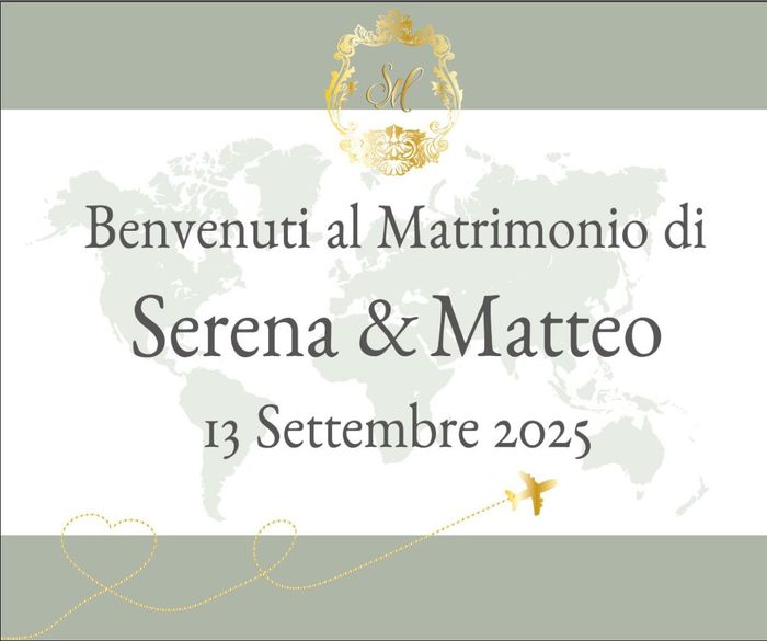 Cartello di benvenuto 1