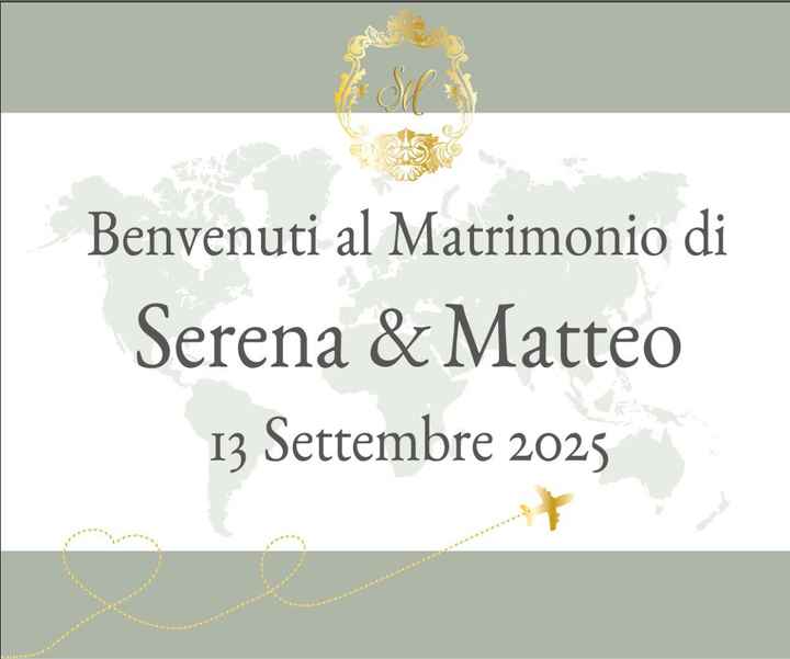 Cartello di benvenuto - 1