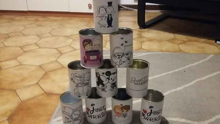 Barattoli per la macchina sposi - 1