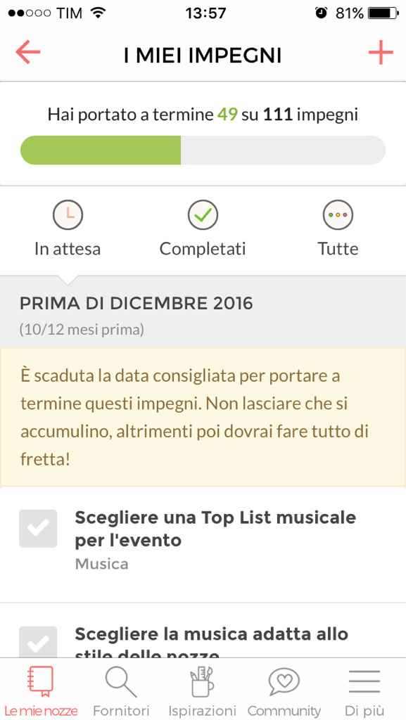 A che punto siete con i preparativi? - 1