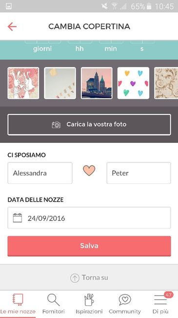 Aggiornamento data - 2
