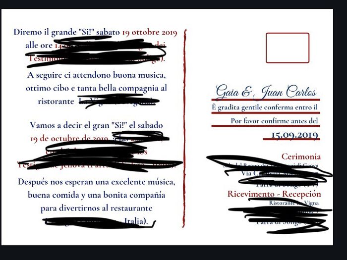 Testo partecipazione e invito assieme - 1