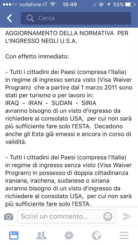 Info per chi va in usa - 1