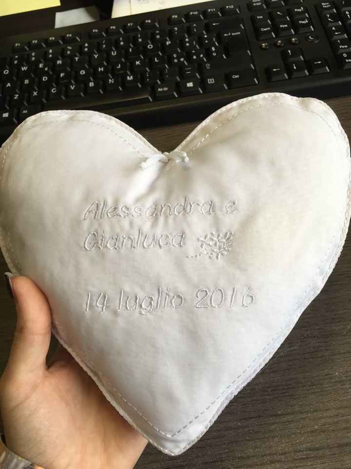 Cuscino porta fedi personalizzato! - 2