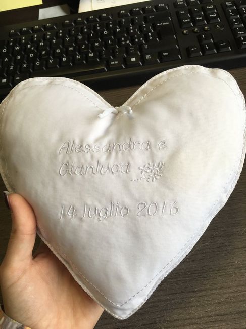 Cuscino porta fedi personalizzato! - 2