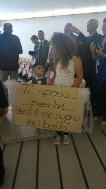 Cartello all entrata della sposa - 1