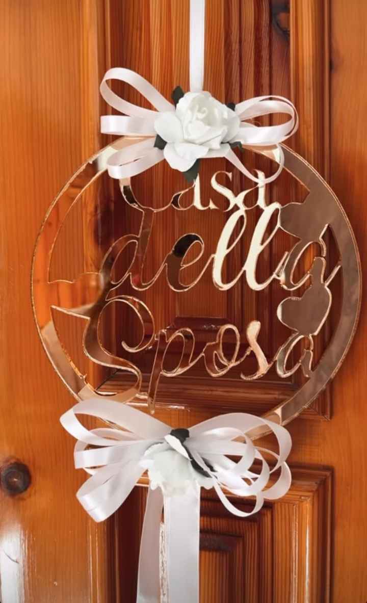 Addobbo porta "casa della sposa" - 1