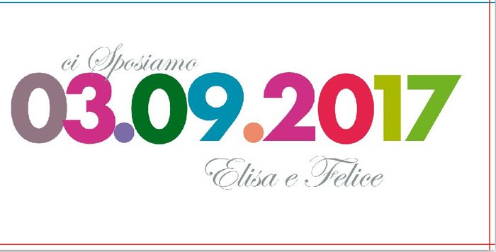 Condividete la data delle vostre nozze - 1