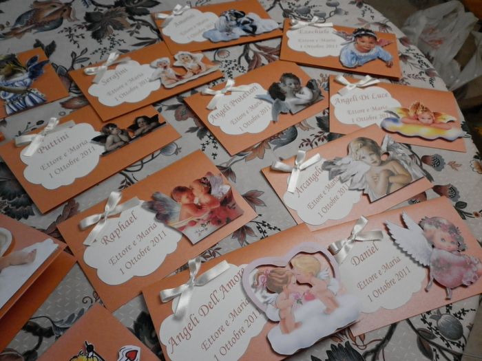 matrimonio segnatavoli angeli