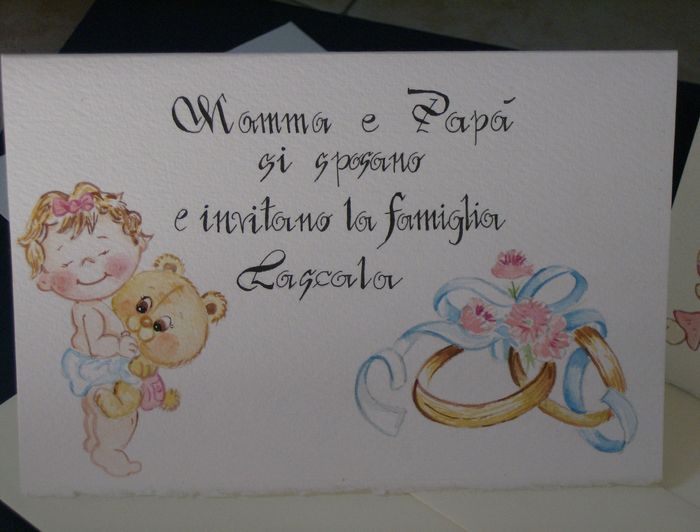 cartoncino dipinto a mano