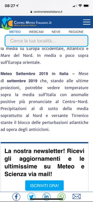 Meteo Settembre 2019 - 1