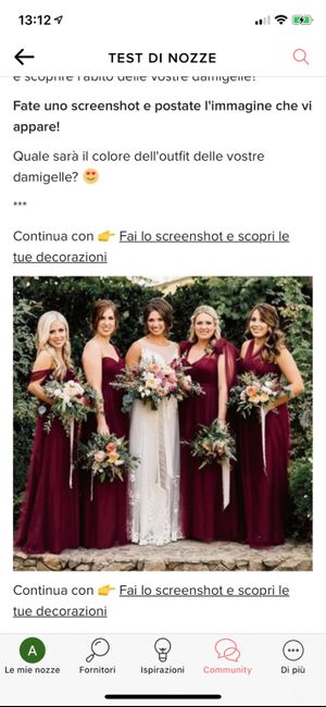 Fai lo screenshot e scopri il vestito delle tue damigelle - 1