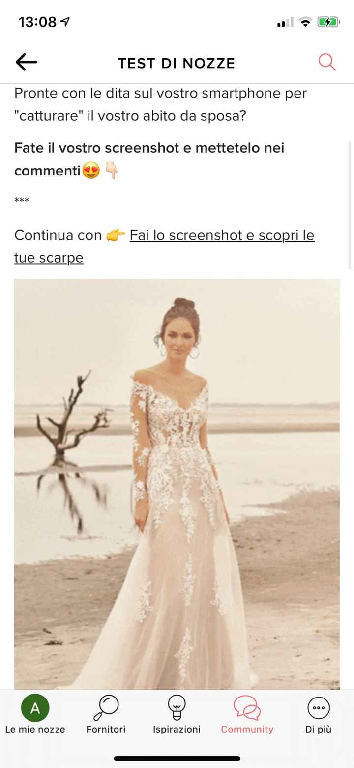 Fai lo screenshot e scopri il tuo abito da sposa - 1