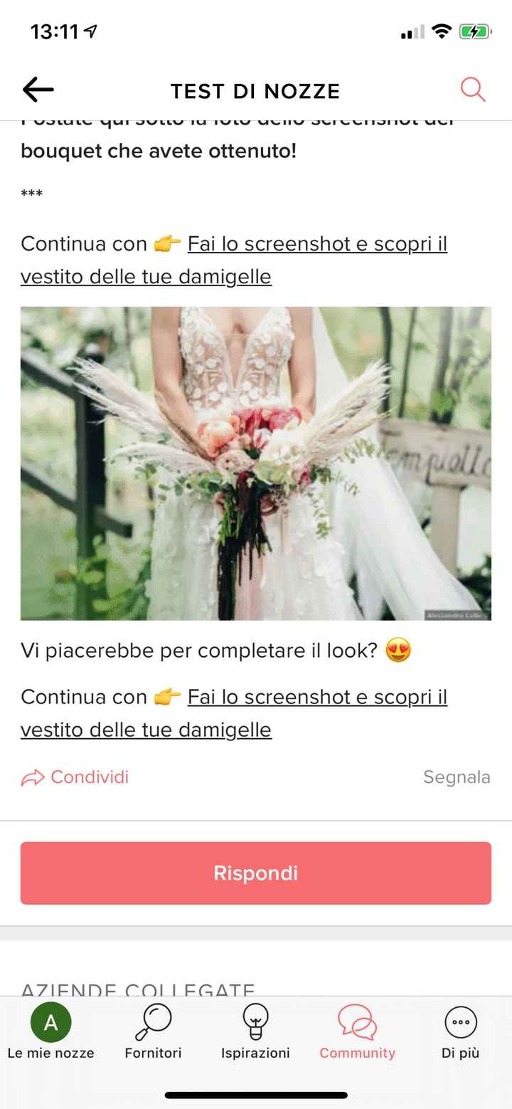 Fai lo screenshot e scopri il tuo bouquet - 1