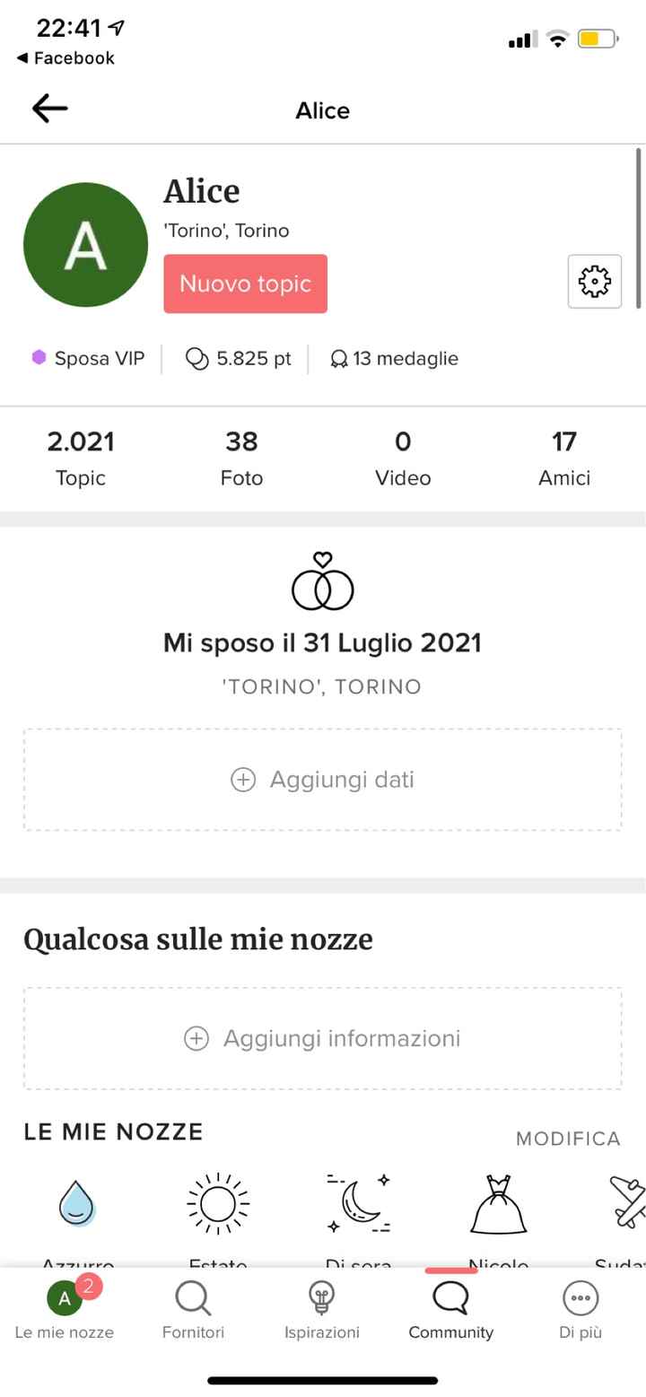 Quanti punti hai sul tuo profilo? - 1