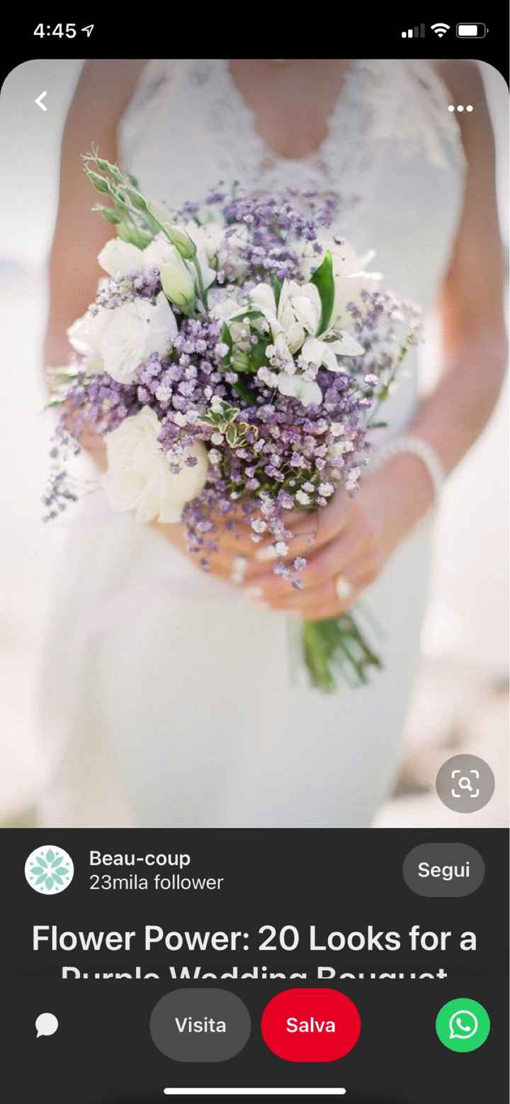 Bouquet lilla e bianco - 3