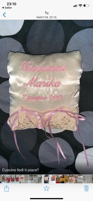 Cuscino porta fedi fai da me💓 - 1