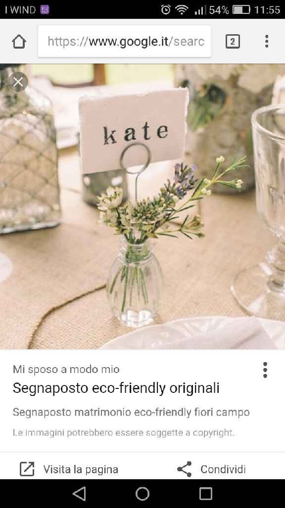 Segnaposto con fiori - 4