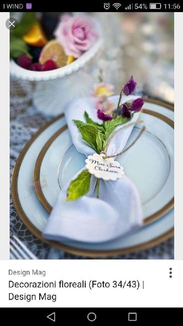 Segnaposto con fiori - 2