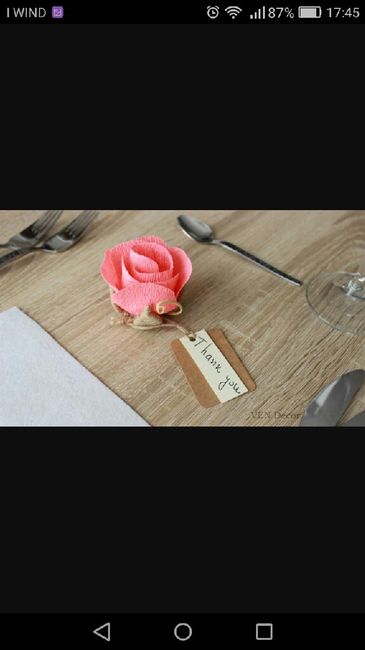 Segnaposti tema rose rosse - 2